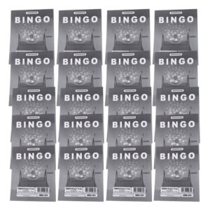 Kit 20 Cartela de Bingo 96 Folhas - Cinza