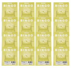 Kit 20 Cartela de Bingo 96 Folhas - Amarela