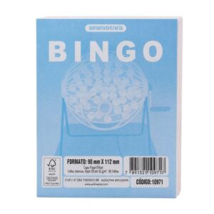 Cartela de Bingo 96 Folhas - Azul