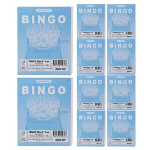 Kit 10 Cartela de Bingo 96 Folhas - Azul