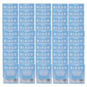 Kit 50 Cartela de Bingo 96 Folhas - Azul