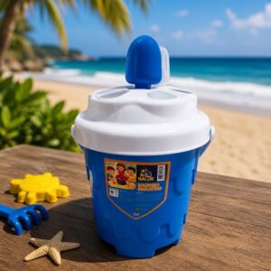 Baldinho de Tartaruga 11 Peças Kit Balde Praia Castelinho de Areia Brinquedo Infantil Completo
