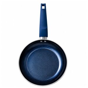 Frigideira Antiaderente com Revestimento Cerâmica 22cm Azul para Fogão Cooktop Indução e Gás