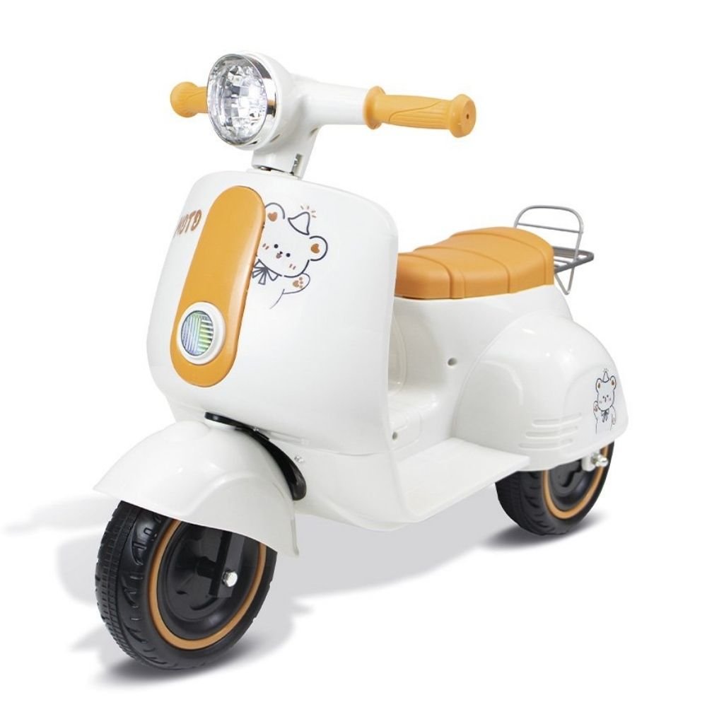 Moto Elétrico Infantil 2 Rodas Bateria Recarregável Motinha com Luz Som Acelerador