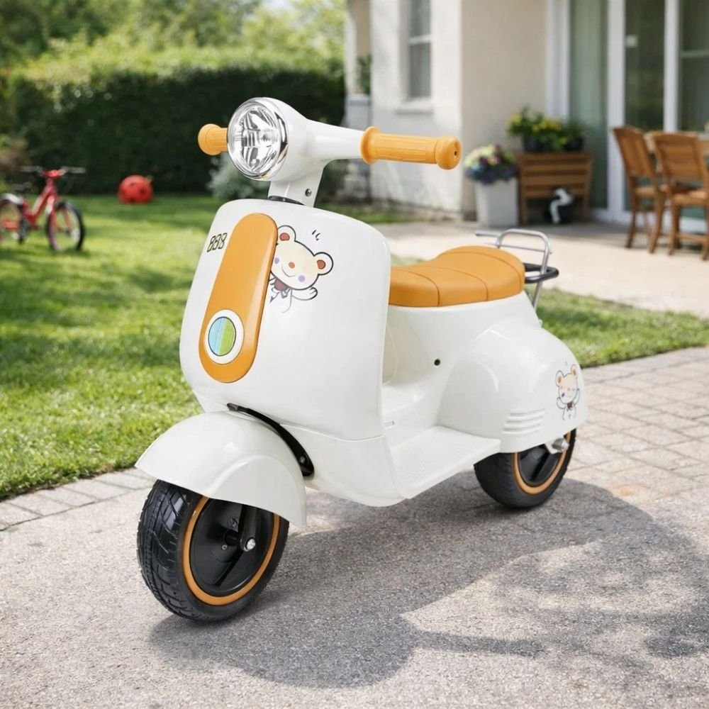 Moto Elétrico Infantil 2 Rodas Bateria Recarregável Motinha com Luz Som Acelerador - Imagem 4