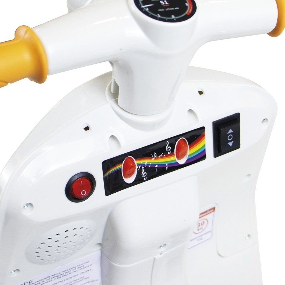 Moto Elétrico Infantil 2 Rodas Bateria Recarregável Motinha com Luz Som Acelerador - Imagem 2