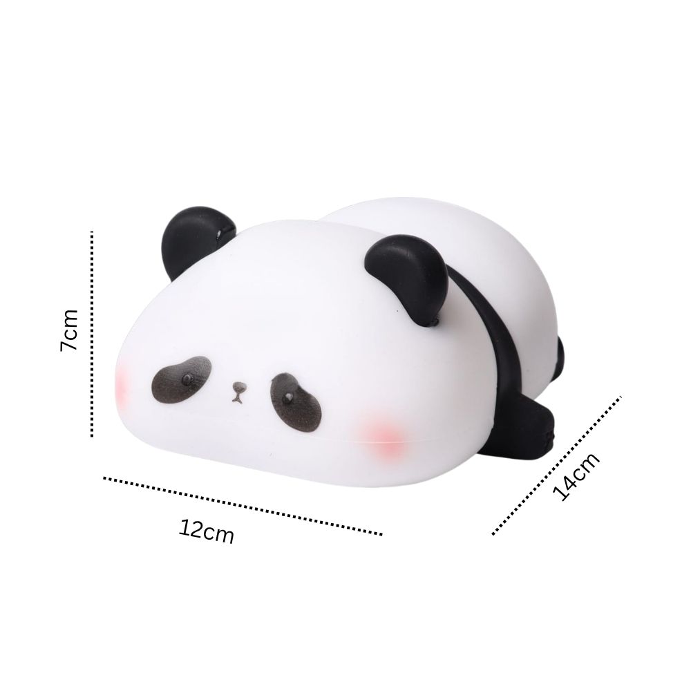 Luminária Panda Dormindo Led 5 Cores USB Recarregável - Acende por Toque para Quarto Bebe, Crianças e Decoração - Imagem 3