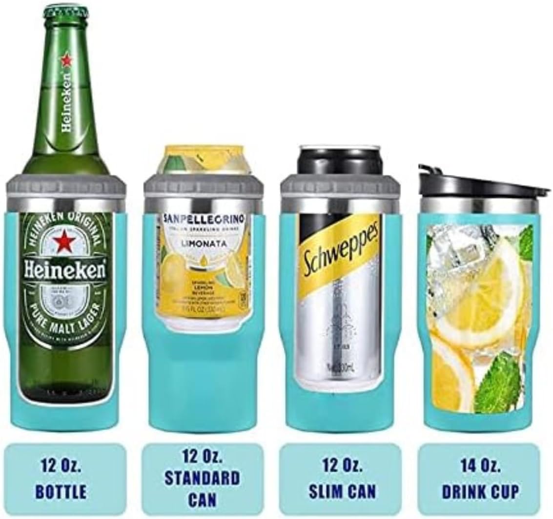 Copo Porta Cerveja Térmico Suporte Garrafa Térmica De Lata Latinha Latão Long Neck Aço Inox - Imagem 3