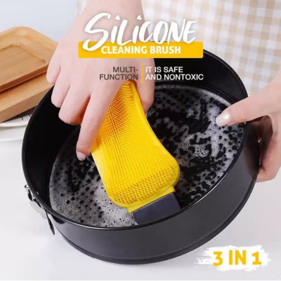 Esponja Silicone 3 em 1 Antibacteriana para Limpeza de Louças e Utensílios - Imagem 4