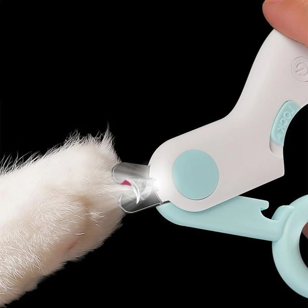Mini Cortador De Unha Pet Alicate Com Lanterna Cachorro Gato - Imagem 4
