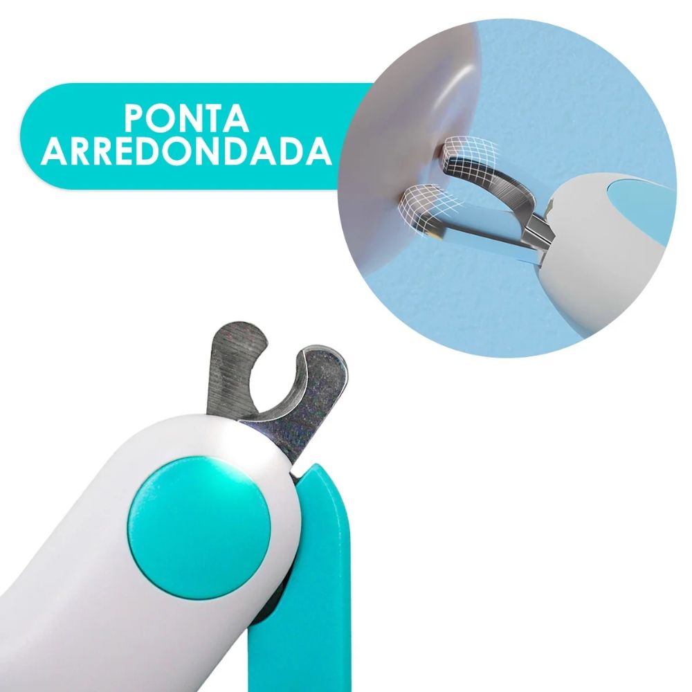 Mini Cortador De Unha Pet Alicate Com Lanterna Cachorro Gato - Imagem 3