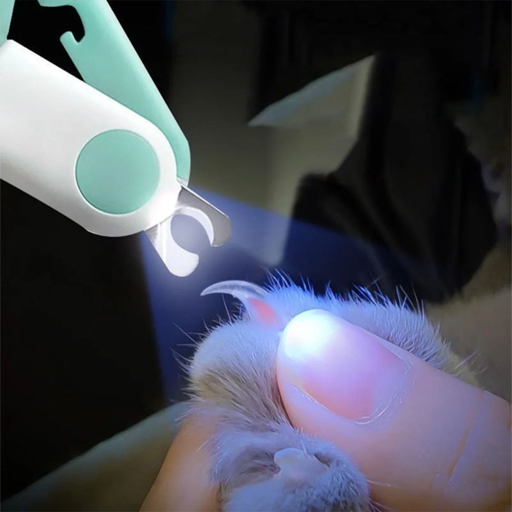 Mini Cortador De Unha Pet Alicate Com Lanterna Cachorro Gato - Imagem 6