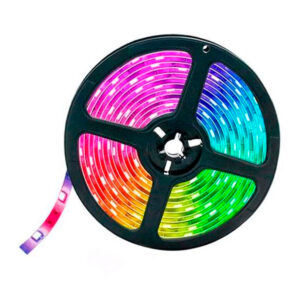 Fita Led Rgb Controle Via App Celular 5m 5v Usb para Tv Pc Quarto Decoração