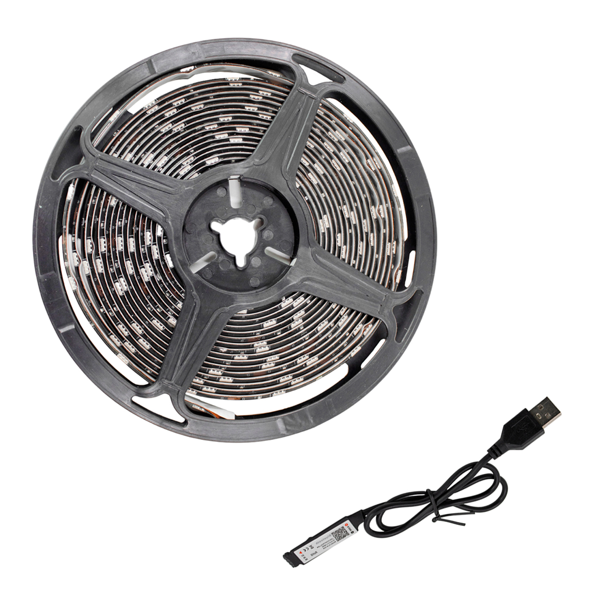 Fita Led Rgb Controle Via App Celular 5m 5v Usb para Tv Pc Quarto Decoração - Imagem 3