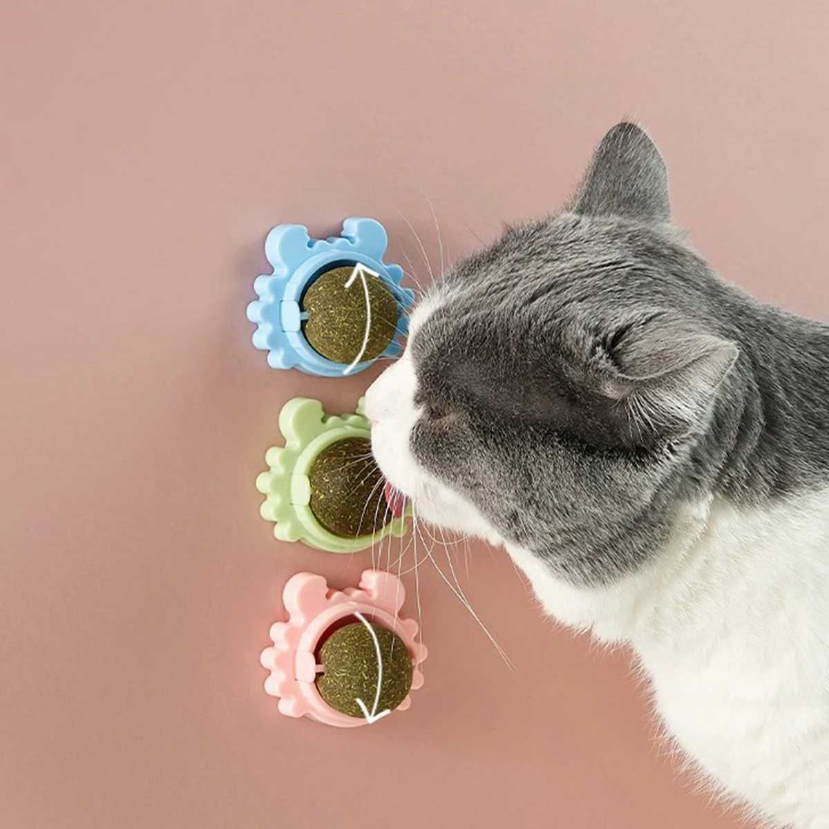 Bola Bolinha De Catnip Brinquedo Relaxante Para Gatos - Imagem 3
