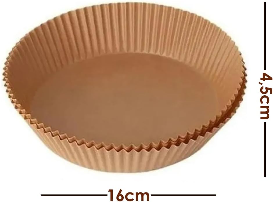 Forro De Papel Airfryer Tapete Forma Antiaderente 50 Unidades Descartaveis - Imagem 4