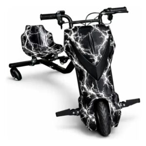 Patinete Drift Triciclo Elétrico 3 Rodas Iluminação Led 3 Níveis Bluetooth