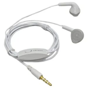 Fone de Ouvido com Microfone Inear Cabo de 1 Metro Leve e Compacto Branco