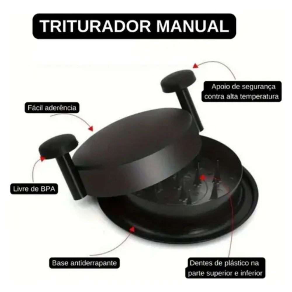 Desfiador Manual Frango Carne Alimentos Triturador Base Antiderrapante - Imagem 4