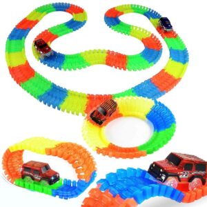 Carrinho com Pista Trilha Maluca para Montar Flexível