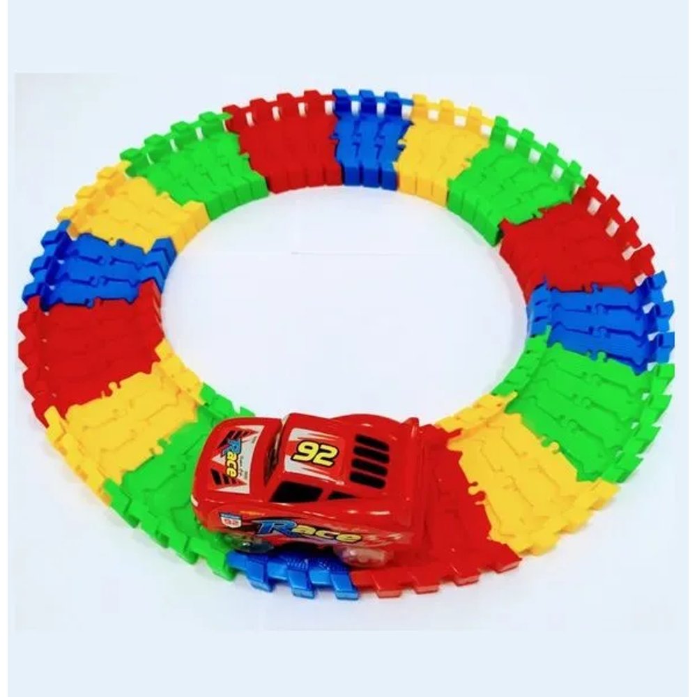 Carrinho com Pista Trilha Maluca para Montar Flexível - Imagem 3