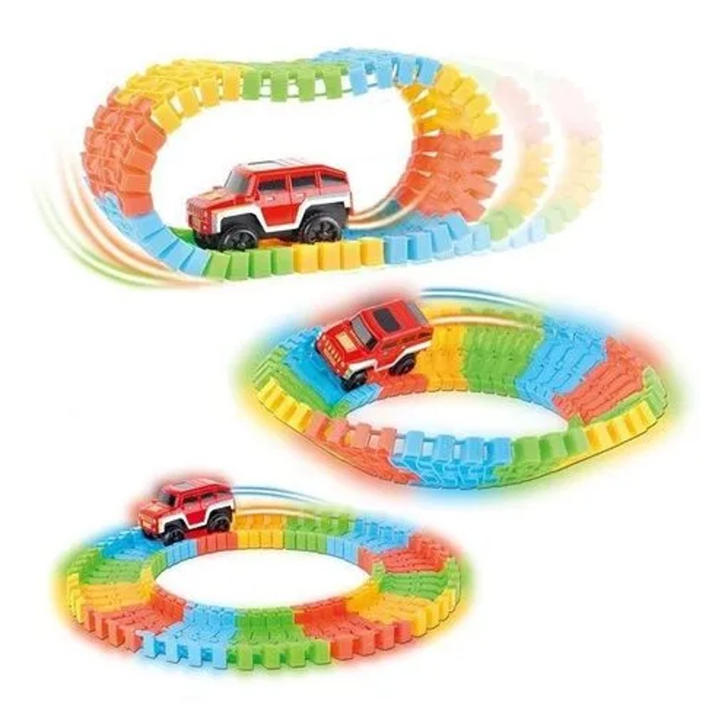 Carrinho com Pista Trilha Maluca para Montar Flexível - Imagem 5