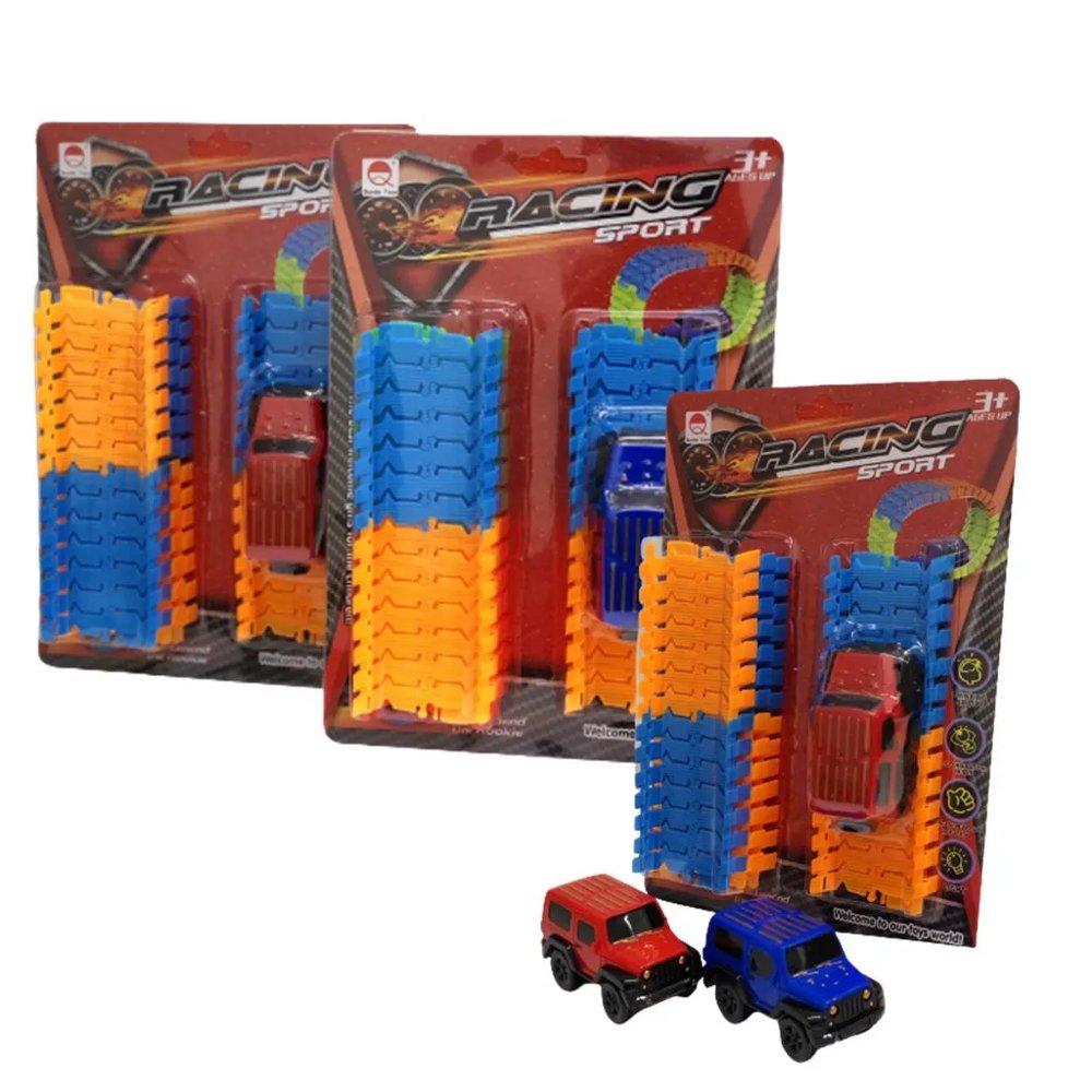 Carrinho com Pista Trilha Maluca para Montar Flexível - Imagem 6