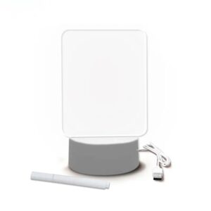 Luminária 3d Led Quadro de Mensagem Acrílico Usb com Caneta para Escrever