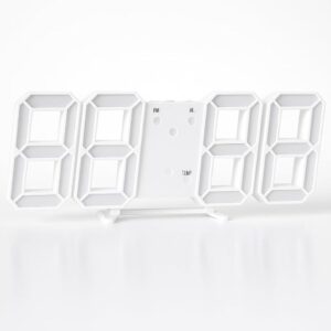 Relógio Digital Led 3d Decorativo Parede Mesa Alarme Data Temperatura Usb