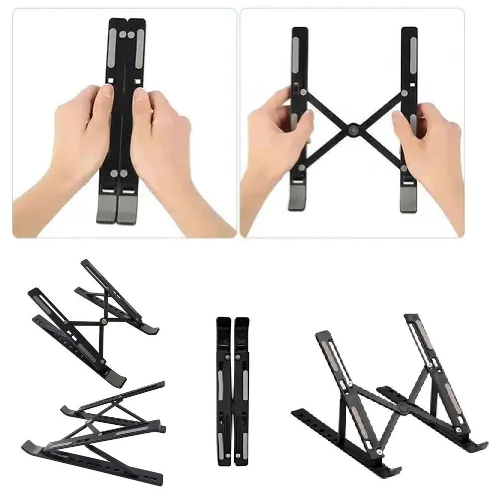 Suporte Articulado para Notebook e Tablet Metal Ajustável Ergonômico Preto - Imagem 3