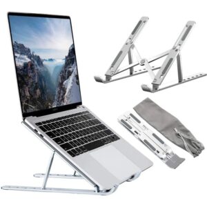 Suporte para Notebook e Macbook Alumínio  Ergonômico Ajustável Dobrável
