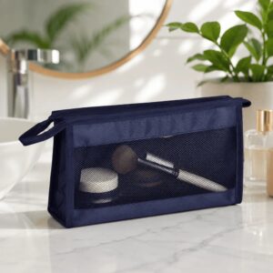 Bolsa Necessaire Organizadora com Zíper para Maquiagem e Produtos Pessoais