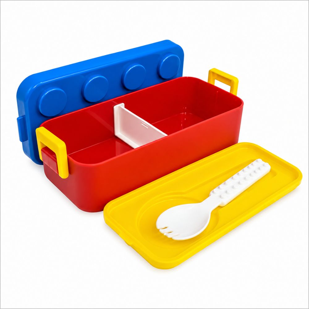 Marmita Lancheira Divertida para Montar Infantil 3 Compartimentos Resistente - Imagem 5