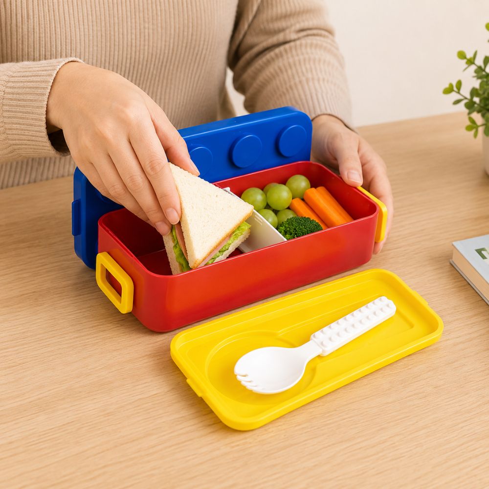Marmita Lancheira Divertida para Montar Infantil 3 Compartimentos Resistente - Imagem 6