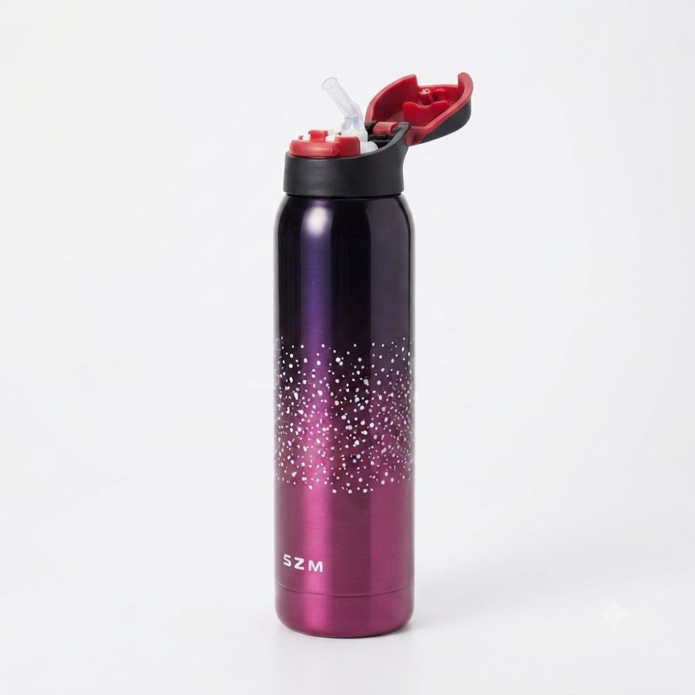 Garrafa Térmica 500ml com Tampa Inox Bico para Água Quente e Fria Academia - Imagem 6