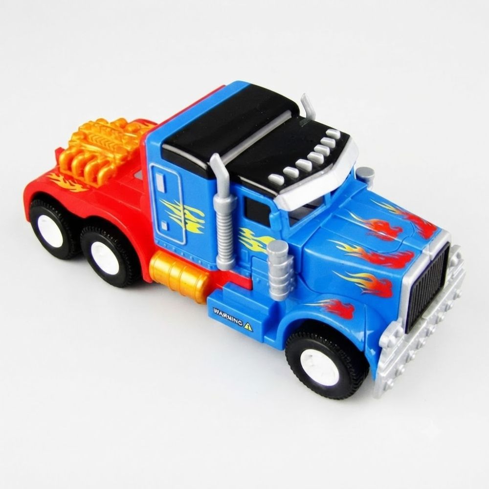 Caminhão Transformers Optimus Prime Vira Robô com Som e Luz Pilha Sem Fio - Imagem 6