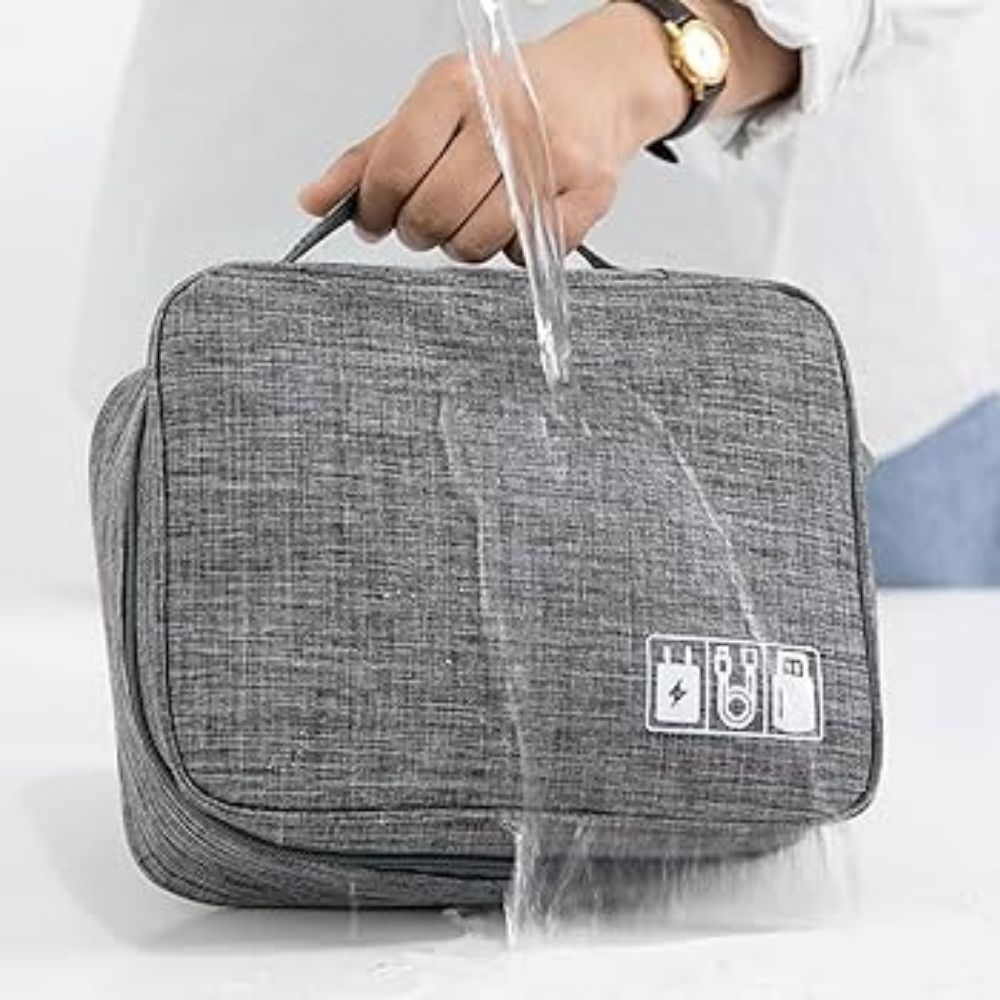 Bolsa Estojo Organizador Cabos Eletrônicos Carregador Fones Acessórios - Imagem 7