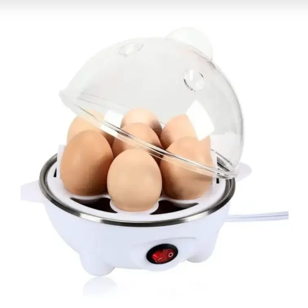 Cozedor de Ovos Elétrico Portátil para Até 7 Ovos Cozimento Rápido