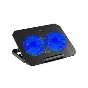 Base Cooler Notebook 2 Ventoinhas Led Ajustável Usb 12 a 17 Polegadas