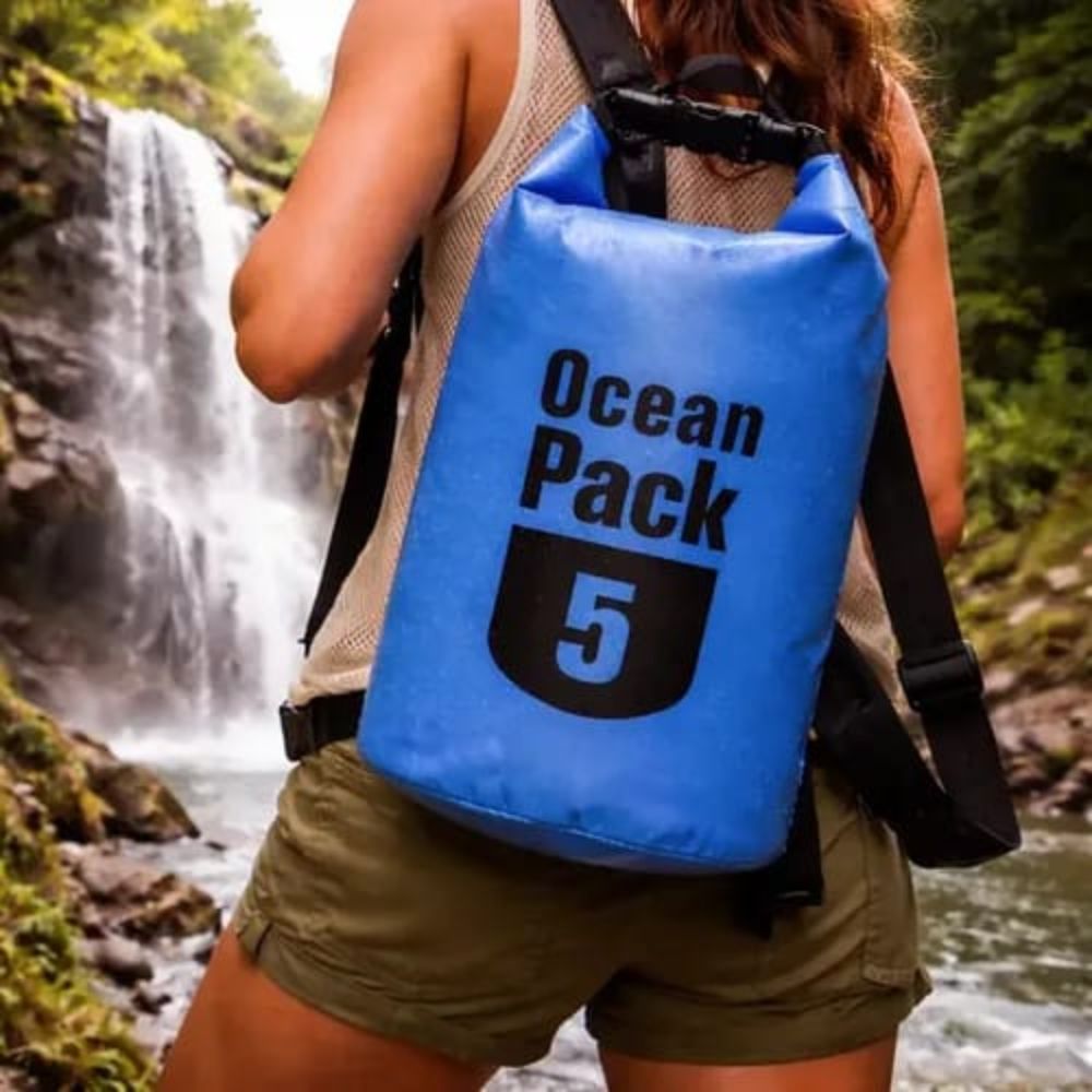 Bolsa Estanque 5 Litros Impermeável Dry Bag para Praia e Camping - Imagem 3