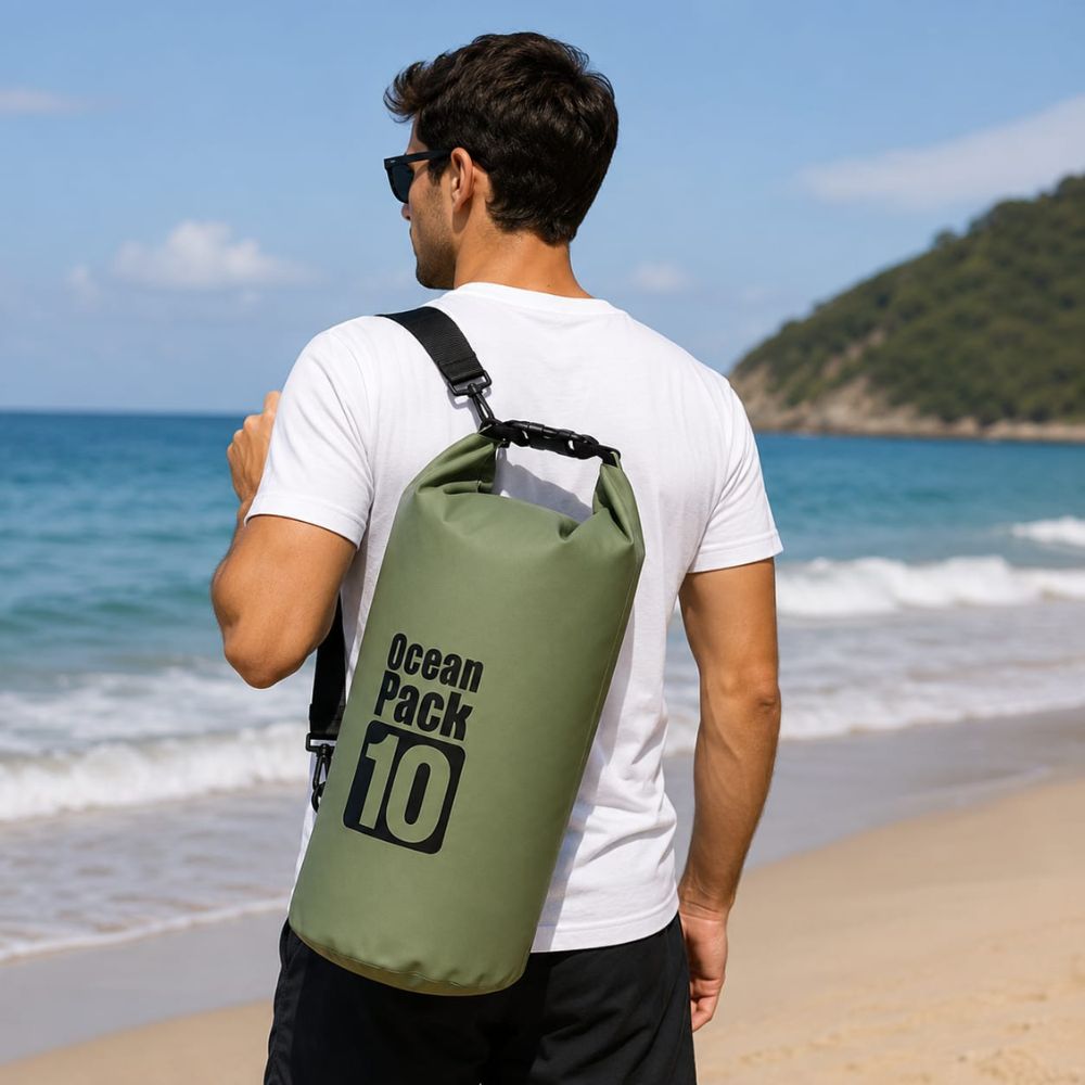Bolsa Estanque Impermeável 10 Litros Dry Bag com Alça Ajustável - Imagem 4