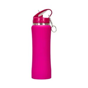 Garrafa Térmica Inox 600ml Parede Dupla Mosquetão Tampa Rosqueável Compacta