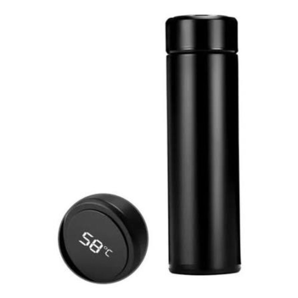 Garrafa Térmica Inox 320ml com Termômetro Digital Led Inteligente a Vácuo