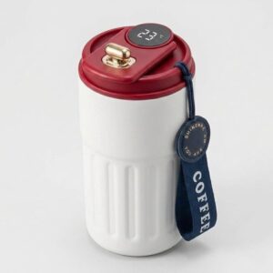 Copo Térmico Inox 420ml Display Led Temperatura Tampa Segura Anti Vazamento