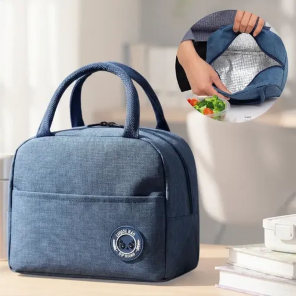 Bolsa Térmica Lancheira Marmita com Alça Resistente Impermeável Compacta - Imagem 4