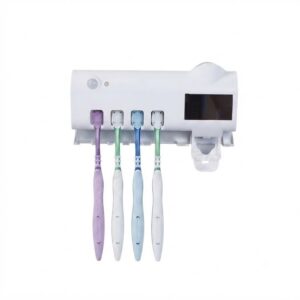Porta Escova Dente Uv Esterilizador Dispenser Suporte de Pasta Automático