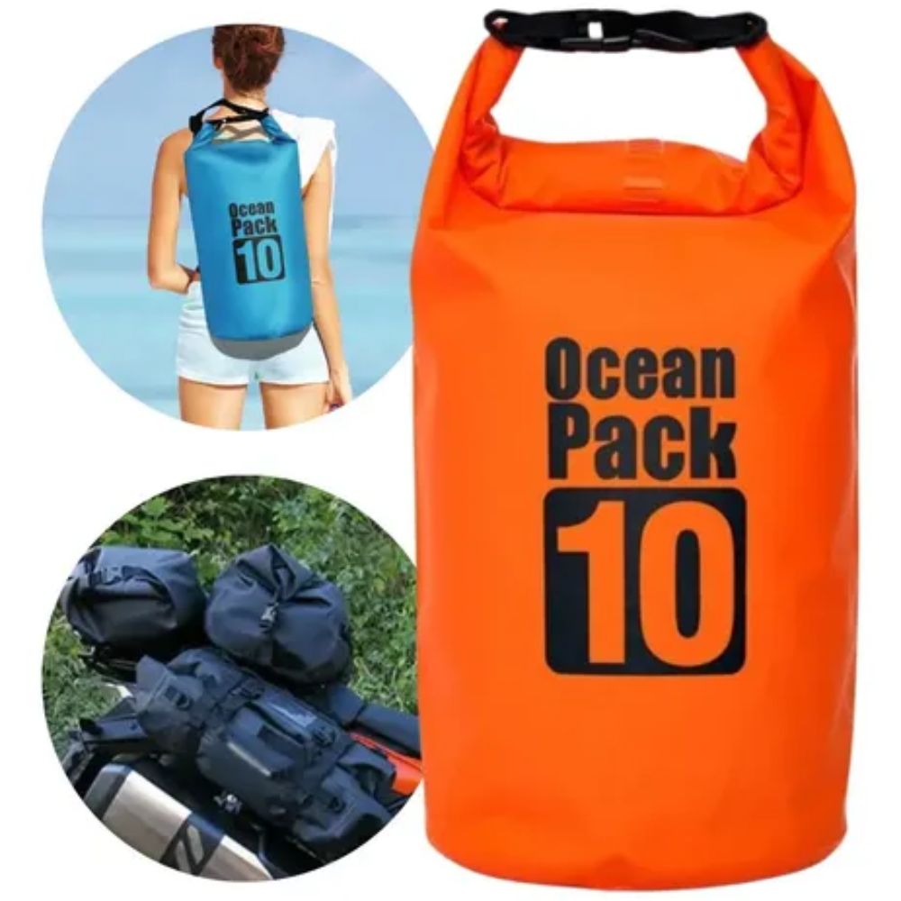 Bolsa Estanque Impermeável 10 Litros Dry Bag com Alça Ajustável - Imagem 7