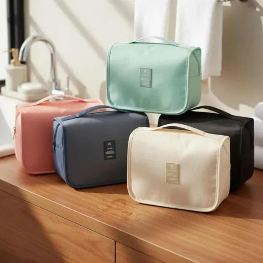 Necessaire Pendurável Organizadora Maquiagem Viagem com Compartimentos - Imagem 8