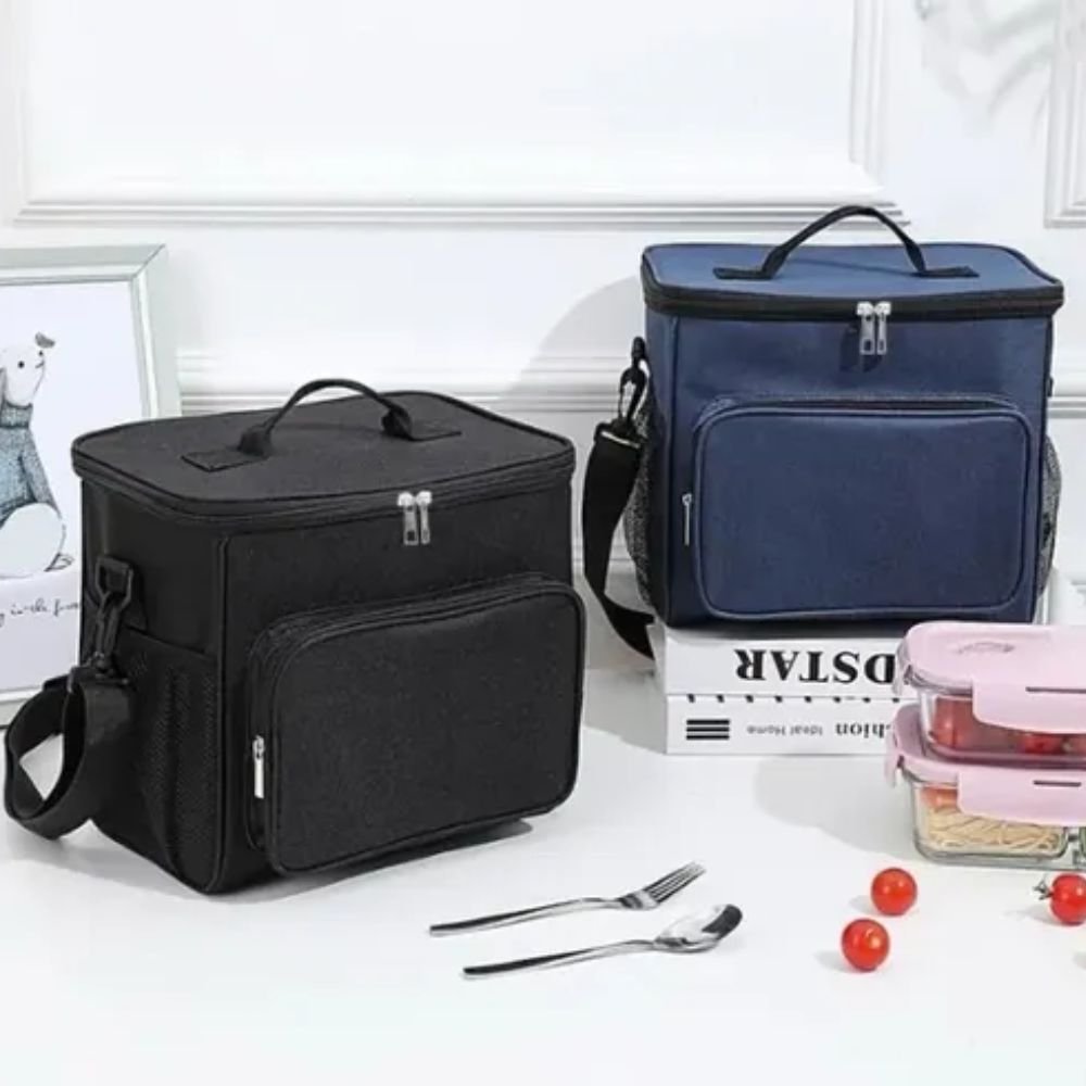 Bolsa Térmica Média Alça Ajustável Portátil para Viagem Academia Passeios - Imagem 6