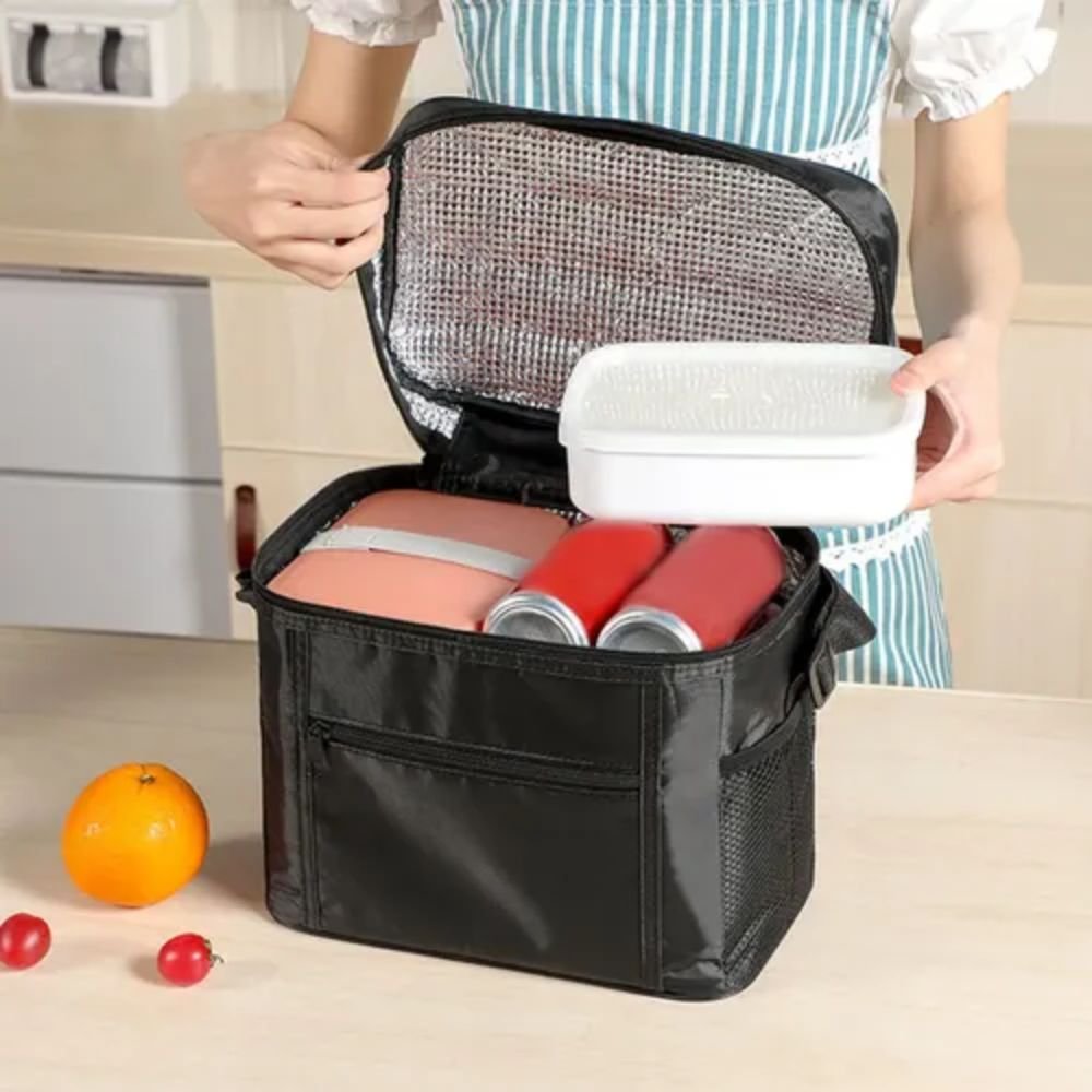 Bolsa Térmica Média Alça Ajustável Portátil para Viagem Academia Passeios - Imagem 7